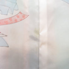 画像をギャラリービューアに読み込む, ウール着物 単衣 女性用ウールアンサンブル2点セット 羽織＆着物 グリーン系×オレンジ×多色 格子柄 絣調 チェック バチ衿 カジュアル 普段使い 身丈159cm