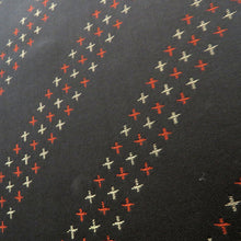 画像をギャラリービューアに読み込む, 昔着物 黒 斜め縞 カジュアル