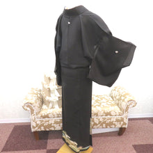 画像をギャラリービューアに読み込む, アンティーク 黒留袖 絽 風景 昔