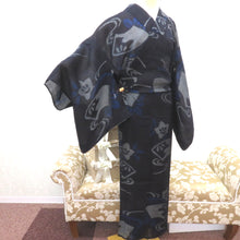 画像をギャラリービューアに読み込む, 夏着物 ネイビー