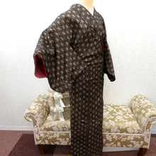 Load image into Gallery viewer, 紬 着物 ブラウン