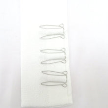 画像をギャラリービューアに読み込む, 重ね襟 ラメ入りレース付 ホワイト×シルバーレース 衿ピン付き 成人式 振袖 卒業式 伊達衿 重ね衿 モノトーン リバーシブル 日本製