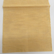 画像をギャラリービューアに読み込む, 名古屋帯 夏用帯 夏名古屋帯 紗 正絹 薄茶色ｘ緑色ｘ紫色 菖蒲文様 お太鼓柄 カジュアル 長さ358cm