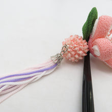 Load image into Gallery viewer, 髪飾り・かんざし 振袖用 花 3点セット マルチカラー つまみ細工 ピンク色ｘ白色ｘ黄色 成人式 卒業式 結婚式 フォーマル