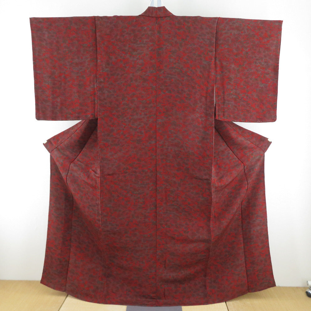 小紋 花唐草模様 紅鼠色 縮緬 K-4488 小紋 花唐草模様 紅鼠色 縮緬 K-4488 【公式通販】