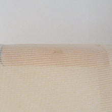 Load image into Gallery viewer, 夏着物 単衣 絽 正絹 夏用 小紋 麻の葉模様 薄黄色ｘ薄緑色ｘ薄ピンク色 バチ衿 仕立て上がり 身丈157cm