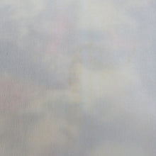 Load image into Gallery viewer, 小紋 袷 ベージュ色ｘ青色ｘ多色 平安風景模様 正絹 型染め バチ衿 仕立て上がり着物 カジュアル 身丈160cm