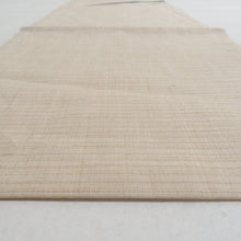 Load image into Gallery viewer, 名古屋帯 夏用帯 夏名古屋帯 絽 薄茶色ｘ白色ｘ青色 花文様 お太鼓柄 正絹 カジュアル 仕立て上がり 長さ409cm
