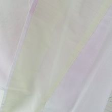 Load image into Gallery viewer, 夏着物 小紋 絽 薄ピンク紫色ｘ多色 波柄 ポリエステル 広衿 夏用 仕立て上がり 身丈158cm