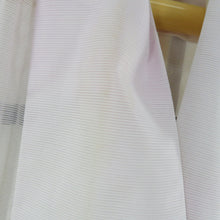 Load image into Gallery viewer, 夏着物 小紋 絽 薄ピンク紫色ｘ多色 波柄 ポリエステル 広衿 夏用 仕立て上がり 身丈158cm