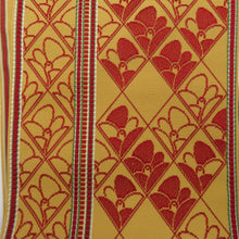 Load image into Gallery viewer, Hakata weaving half -width band change pattern orange silk half width length 360cm beautiful goods
