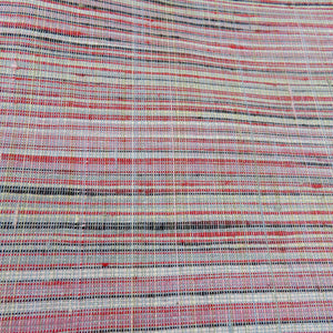 Tsumugi Kimono Silk / Wool Mixed Lined multi -colored horizontal striped sentence Pattern pattern Bachi Casual Kimono Kimono