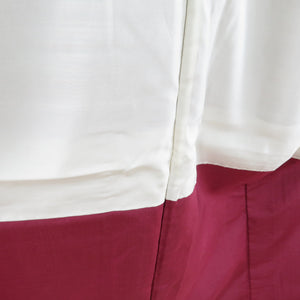 紬 着物 絹・ウール混 袷 多色 横縞文様 織り柄 バチ衿 カジュアルきもの 仕立て上がり 身丈154cm 美品
