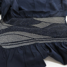 Load image into Gallery viewer, Soldier Obi Obi Aquarium For adults Pure Silk Pure Silk Navy Blue Men&#39;s Casual Men&#39;s Casual Men Men Kanako Shikako Shigeburi Normal Kimono Length 320cm Beautiful goods