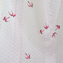 Load image into Gallery viewer, Summer kimono Komon Konjin Konjiri Swallow Purple Purple wide collar dyed Polyester Washing Kimono Casual Summer Summer Mutsus 157cm Beautiful goods