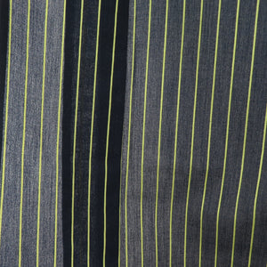 Summer kimono single coat striped type Popular blue wide collar woven pattern Polyester Washable kimono casual summer size 158cm