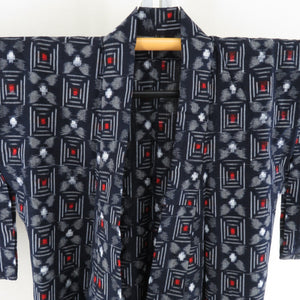 Cotton kimono single garment collar change Ichimatsu -style tailoring kimono ladies women's height 151cm