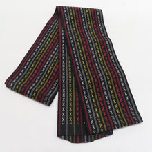 Load image into Gallery viewer, Hakata weaving half -width band Yukata belt single clothing dedicated Black Dokkko Summer Festival Length 340cm