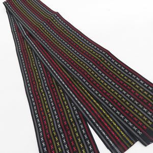 Hakata weaving half -width band Yukata belt single clothing dedicated Black Dokkko Summer Festival Length 340cm