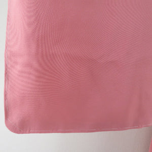 色無地 共八掛 袷 広衿 紫桃色 正絹 木瓜紋 一つ紋 フォーマル 仕立て上がり着物 身丈165cm 美品