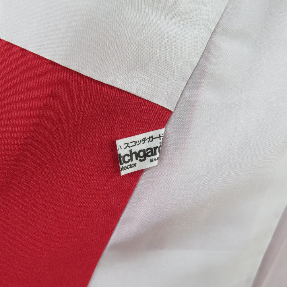 振袖 絞り 波に桜文様 箔 正絹 袷 広衿 赤色 成人式 卒業式 フォーマル