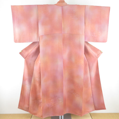 Komon Konpai Dyeing Dyeing Pure Silk Pure Silk Color Lined Lined Lined Wide Collar No Crest Casual Tailoring Kimonos