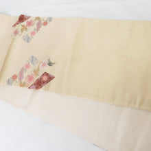 Load image into Gallery viewer, Bagus Obi Obi Obi Embroidery Sagara Embroidery Flower Pure Silk Kinki Gold Thin Taiko Pure Pure Pure Silk Formal Tailoring Kimono Obi Length 440cm