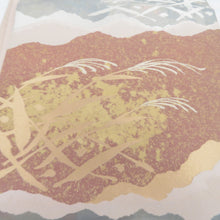 Load image into Gallery viewer, Nishijin Oriba Subborn Hattori Kohaku Kohaku Nishiki Nishiki Nishiki Nishiki Clouds Susuki Sushi Silk Silk Lin Purple Gold Six Pattern Pure Pure Kimono Formal Kimono