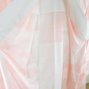 Kimono Hubonago Set Foil Ban with Pure Silk Wide Collar Pink Pink Ceremony Graduation ceremony Formally Tailor