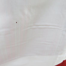 画像をギャラリービューアに読み込む, 紬 着物 縞文様 袷 広衿 赤色 正絹 カジュアル着物 仕立て上がり 身丈159cm