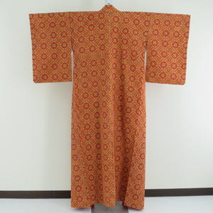 Tsumugi Kimono Kimono Kimono Pure Silk Wide Collar Lined Flower Style Star Low (from the shoulder) 4 Shaku 1 inch height 150cm Talm