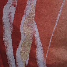 画像をギャラリービューアに読み込む, その他着物 
御召 正絹 赤×紫 ラメ 袷 バチ衿 身丈約(4尺0寸3分)153cm 裏地シミ有 カジュアル お召着物 仕立て上がり リメイク 素材
 中古