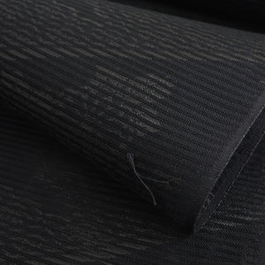 名古屋帯 反物 絽 夏用 帯地 喪服用 正絹 西陣織 証紙番号1757番 黒色 