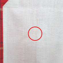 画像をギャラリービューアに読み込む, ウール着物 格子 単衣 広衿 身丈約(4尺2寸0分)159.6cm 赤 カジュアルきもの 仕立て上がり 中古