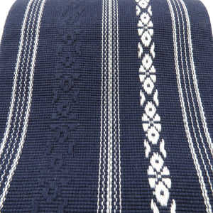Corner cotton 100 % cotton square belt Japanese Made in Japan Deeply Deeply Black Black x White Black Blue Men's Men's Men's Men's Obi Kimono Ward Length 400cm