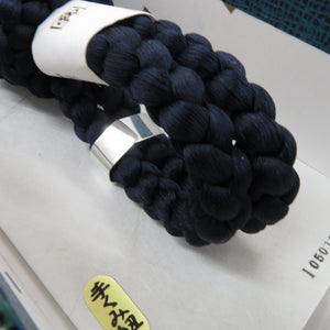 Japanese accessories Hanori string 100 % silk for men Navy blue