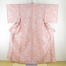 Load image into Gallery viewer, Komon Summer Kimono Pink Flower Status (from the shoulder) Approximately 4 shaku 2 inch 5 minutes (161.5cm) Bee collar