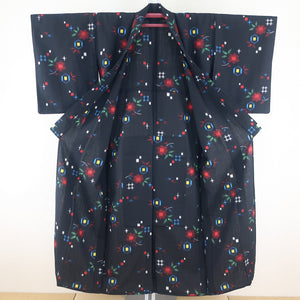 Wool Kimono Ensemble Haori Set Single Citric Camellia Women A Bee Casual Casual Kimono Tailor