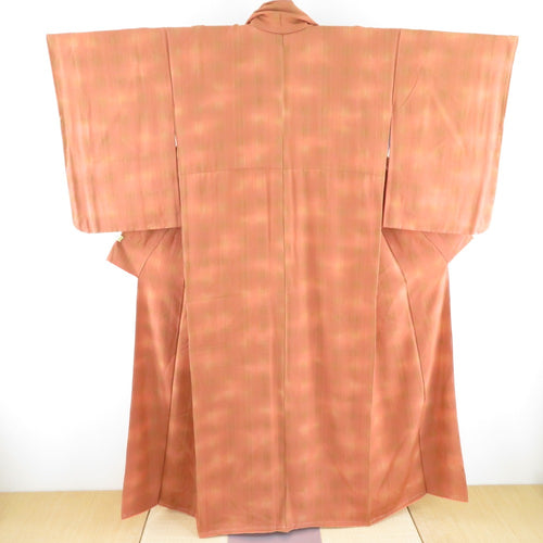 Komon Orange Mix x Lattice Silk Pure Silk Lined Lined Casual Casual Tailor