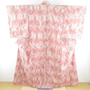 Tsumugi Kimono Kimono Navy Black Orange Tea Abstract Pure Silk Lined Bee Bee Casual Casual Tailor
