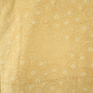 Komon Tsumugi Hanamaru Pure Silk Pure Silk Lined Wide Casual Casual Tailoring Casual Status 152cm Beautiful goods