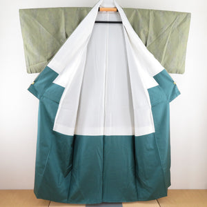Tsumugi Kimono Ensemble Yokogo Oshima Tsumugi Silk Mathao Lined Road Midwear Set Casual Kimono Tailor