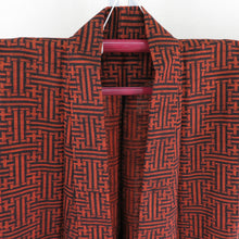 Load image into Gallery viewer, Wool kimono single clothes black / orange basket 目 目 文 文 文 文 文 文 文 文 文 文 文 文 文 文 文 文 文 文 文