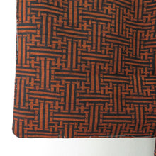 Load image into Gallery viewer, Wool kimono single clothes black / orange basket 目 目 文 文 文 文 文 文 文 文 文 文 文 文 文 文 文 文 文 文 文