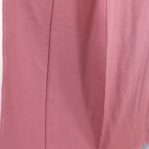 色無地 袷 広衿 紫色 正絹 一つ紋 紗綾型地紋 蔦紋 セミフォーマル 仕立て上がり着物 身丈158cm 美品