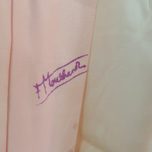 画像をギャラリービューアに読み込む, 襦袢 フランソワーズ・モレシャン 星地紋 ピンク色 長襦袢 袷 バチ衿 正絹 半衿付 仕立て上がり カジュアル 身丈125cm 美品