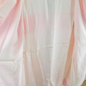 襦袢 フランソワーズ・モレシャン 星地紋 ピンク色 長襦袢 袷 バチ衿 正絹 半衿付 仕立て上がり カジュアル 身丈125cm 美品