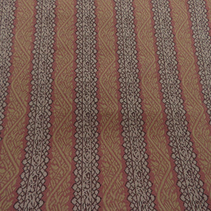 Nagoya Obi -obi decorative striped Purpose All pattern pure silk art pattern brown purple nine -inch zone tailoring kimono length 356cm beautiful goods