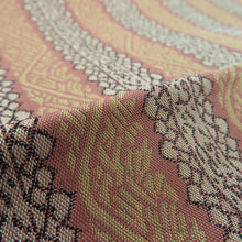 Load image into Gallery viewer, Nagoya Obi decoration striped Purpose All pattern pure silk art pattern brown purple nine -inch tailoring kimono length 356cm beautiful goods