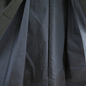 男着物 アンサンブル 紬 袷 紺色 絹交織 男性用きもの メンズ 仕立て上がり 和服 男物 カジュアル 身丈133cm 美品